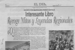 Interesante libro recoge mitos y leyendas regionales  [artículo].