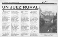 Un Juez rural  [artículo].
