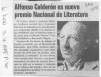 Alfonso Calderón es nuevo Premio Nacional de Literatura