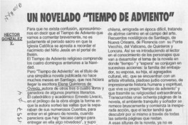Un novelado "Tiempo de adviento"  [artículo] Héctor González V.