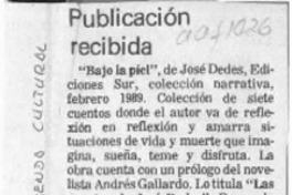 El grito de rebelión  [artículo] Carolina Andonie Dracos.