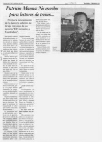Patricio Manns, no escribo para lectores de trenes --
