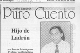 Hijo de ladrón  [artículo] Tomás Soto Aguirre.
