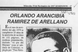 Orlando Arancibia Ramírez de Arellano  [artículo].