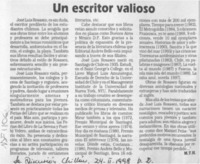 Un escritor valioso  [artículo] M. T. H.