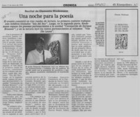 Una Noche para la poesía