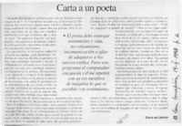 Carta a un poeta  [artículo] Elena de Latorre.