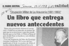 Un Libro que entrega nuevos antecedentes  [artículo].