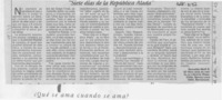 "Siete días en la república alada"  [artículo] Reinaldo Wolf O.