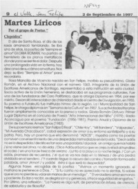 Martes líricos  [artículo].