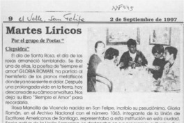 Martes líricos  [artículo].