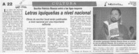 Letras ariqueñas a nivel nacional  [artículo].