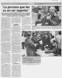 "La Persona que lee es un ser superior"