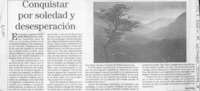 Conquistar por soledad y desesperación  [artículo] Luis Riffo.