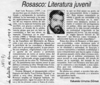 Rosasco, literatura juvenil  [artículo] Eduardo Urrutia Gómez.