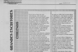 Grandes escritores chilenos