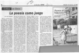 La poesía como juego  [artículo] Juan Cameron.