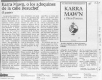 Karra Mawn, o los adoquines de la calle Beauchef