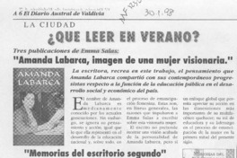 Qué leer en verano?  [artículo].