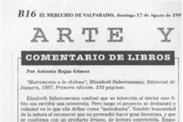 "Matrimonio a la chilena"  [artículo] Antonio Rojas Gómez.