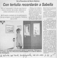 Con tertulia recordarán a Sabella