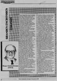 Grandes escritores chilenos  [artículo].