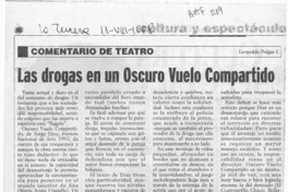 Las drogas en un Oscuro vuelo compartido  [artículo] Leopoldo Pulgar I.