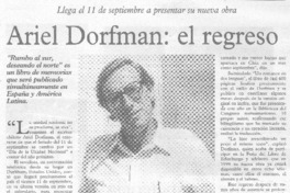 Ariel Dorfman, el regreso
