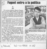 Fuguet entra a la política  [artículo].