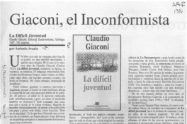 Giaconi, el inconformista