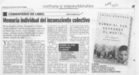 Memoria individual del insconciente colectivo  [artículo] Rodolfo Arenas.
