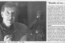 "Rumbo al sur --"  [artículo].