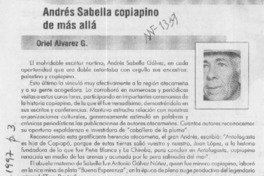 Andrés Sabella copiapino de más allá