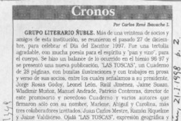 Cronos  [artículo] Carlos René Ibacache I.
