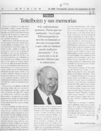 Teitelboim y sus memorias