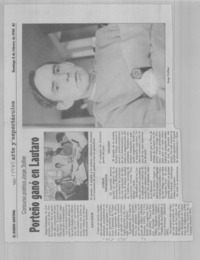 Porteño ganó en Lautaro