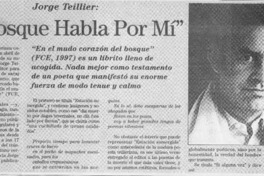 "El Bosque habla por mí"  [artículo].