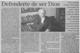 Defenderte de ser Dios  [artículo] C. A. D.