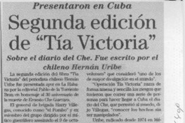 Segunda edición de "Tía Victoria"  [artículo].