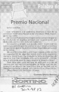 Premio Nacional