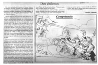 Dos chilenos  [artículo] Luciano Tomassini.