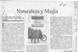 Naturaleza y magia  [artículo] Valeria Maino.