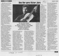 Una flor para Víctor Jara