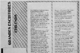 Grandes escritores chilenos