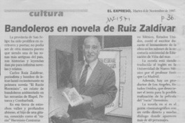 Bandoleros en novela de Ruiz Zaldívar  [artículo].