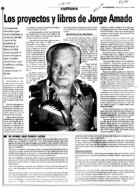 Los proyectos y libros de Jorge Amado  [artículo] José Vales.