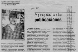 A propósito de publicaciones