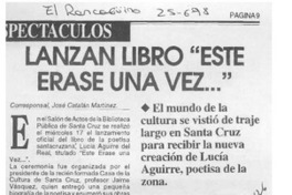 Lanzan libro "Este érase una vez --"  [artículo] José Catalán Martínez.