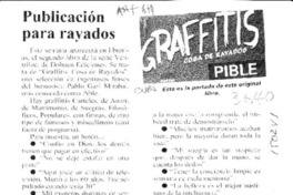 Publicación para rayados  [artículo].