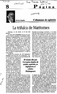 La trifulca de Maritornes  [artículo] Silvestre Fugellie.